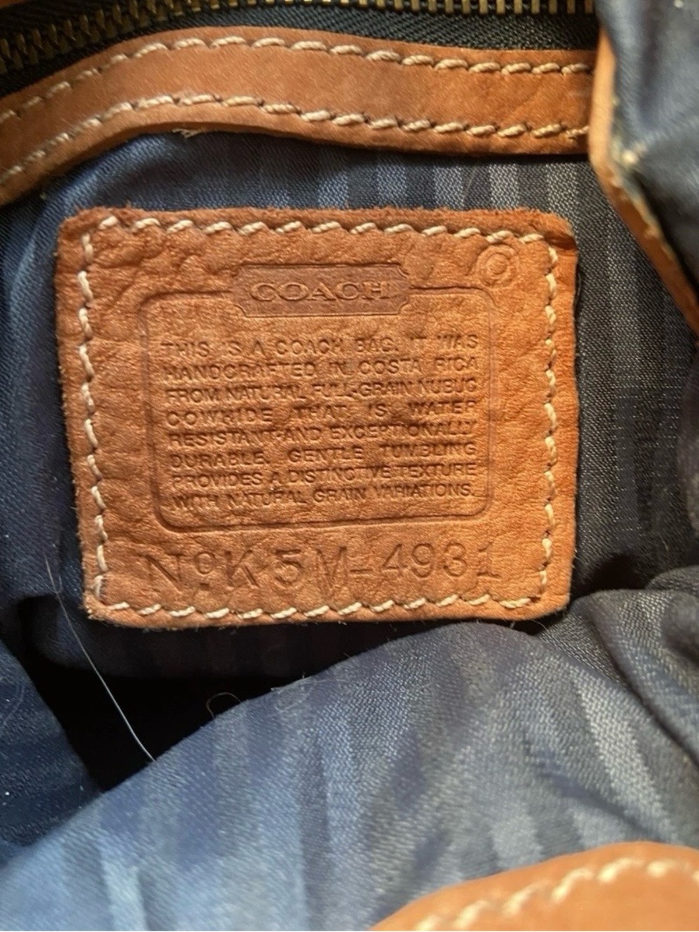 Vintage Coach Sonoma Nubuc Leather Drawstring Bucket Crossbody Bag - Picture 4 of 5